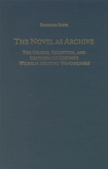 Image for The Novel as Archive