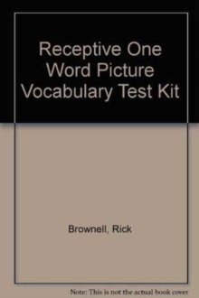 Receptive One-Word Picture Vocabulary Test Kit