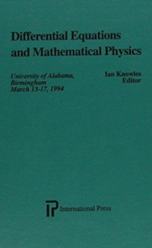 Differential Equations and Mathematical Physics