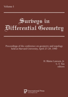 Image for Proceedings of the Conference on Geometry and Topology held at Harvard University, April 27-29, 1990, Volume 1