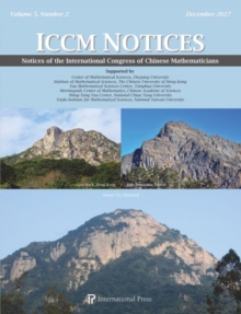 Image for Notices of the International Congress of Chinese Mathematicians, Volume 5, Number 2