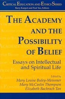 Image for The Academy and the Possibility of Belief