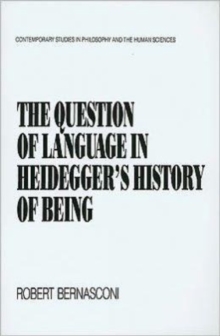 Question of Language in Heidegger's History of Being