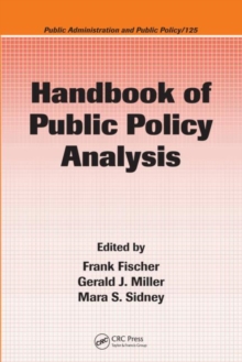 Handbook of Public Policy Analysis
