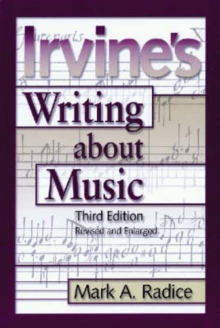 Image for Irvine's Writing About Music