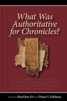 Image for What Was Authoritative for Chronicles?