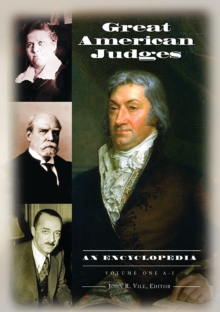 Image for Great American Judges: An Encyclopedia