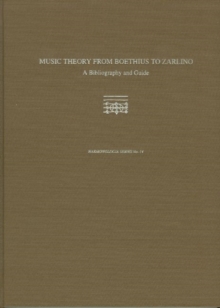 Image for Music Theory from Boethius to Zarlino