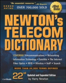 Image for Newton's telecom dictionary