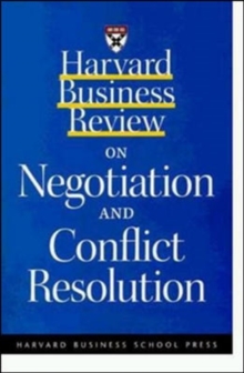 Image for "Harvard Business Review" on Negotiation and Conflict Resolution