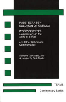 Image for Commentary on the Song of Songs: And Other Kabbalistic Commentaries
