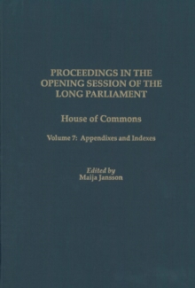 Image for Proceedings in the Opening Session of the Long Parliament
