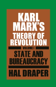 Image for Karl Marx's Theory of Revolution.:  (State and Bureaucracy.)