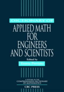 Dictionary of Applied Math for Engineers and Scientists