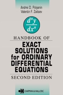 Handbook of Exact Solutions for Ordinary Differential Equations