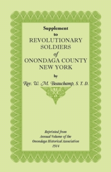 Image for Supplement to Revolutionary Soldiers of Onondaga County, New York