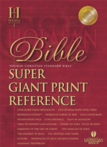 Image for HCSB Super Giant Print Reference Bible, Burgundy