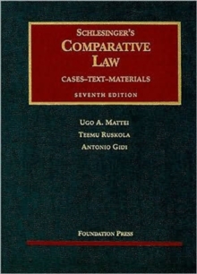 Image for Schlesinger's comparative law  : cases, text, materials