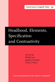 Image for Headhood, Elements, Specification and Contrastivity