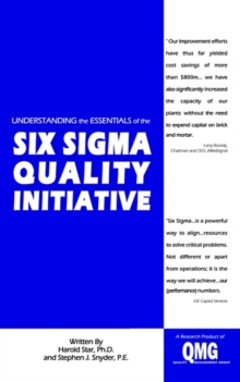 Image for Understanding the Essentials of the Six Sigma Quality Initiative