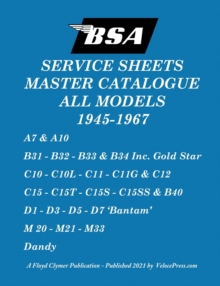 Image for BSA 'Service Sheets' Master Catalogue for All Models 1945 to 1967