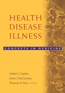 Image for Health, disease, and illness: concepts in medicine