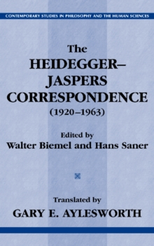 Image for The Heidegger-Jaspers Correspondence (1920-1963)
