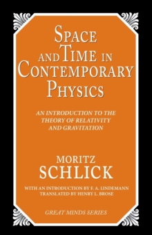 Image for Space and Time in Contemporary Physics