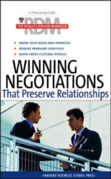 Image for Winning Negotiations That Preserve Relationships