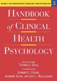 Image for Handbook of clinical health psychologyVol. 3: Models and perspectives in health psychology