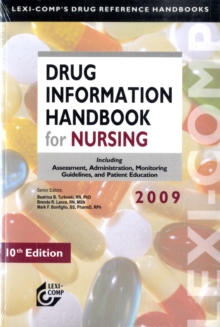 Image for DRUG INFORMATION HANDBOOK FOR NURSING