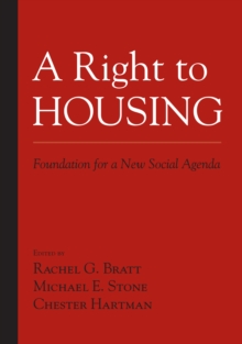 Image for A right to housing  : foundation for a new social agenda