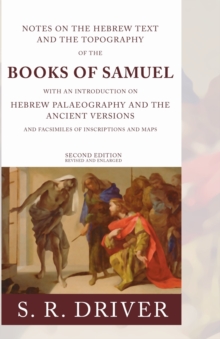 Image for Notes on the Hebrew Text of Samuel