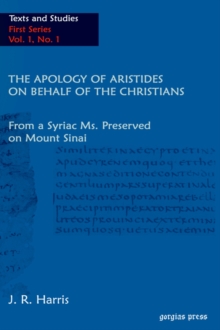 Apology of Aristides on behalf of the Christians