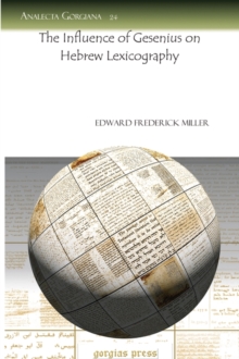 Influence of Gesenius on Hebrew Lexicography