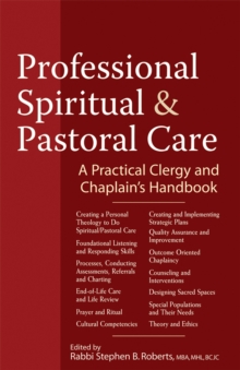 Image for Professional spiritual & pastoral care  : a practical clergy and chaplain's handbook