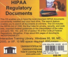 Image for HIPAA Regulatory Documents