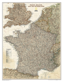 Image for France, Belgium, And The Netherlands Executive, Tubed : Wall Maps Countries & Regions