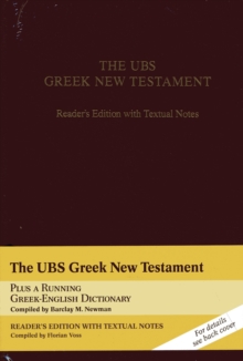 Image for The UBS Greek New Testament  : reader's edition with textual notes