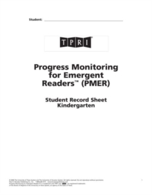 Image for PMER Student Record Sheets : Kindergarten