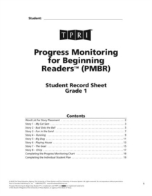 Image for PMBR Student Record Sheets : Grade 1