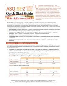Image for Ages & Stages Questionnaires®: Social Emotional (ASQ®:SE-2): Quick Start Guide (Spanish) / Guia Rapida en Espanol : A Parent-Completed Child Monitoring System for Social-Emotional Behaviors