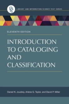 Image for Introduction to Cataloging and Classification