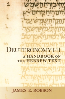 Image for Deuteronomy 1-11  : a handbook on the Hebrew text