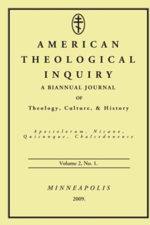 Image for American Theological Inquiry, Volume Two, Issue One