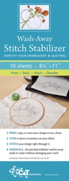 Wash-Away Stitch Stabilizer: Simplify Your Embroidery & Quilting