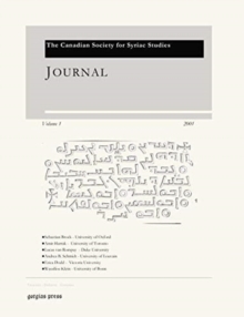 Journal of the Canadian Society for Syriac Studies 1