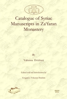 Image for Catalogue of Syriac Manuscripts in Za'faran Monastery