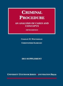 Image for Criminal Procedure, an Analysis of Cases and Cocepts