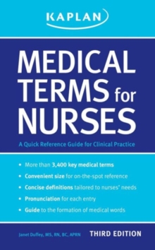 Image for Medical Terms for Nurses : A Quick Reference Guide for Clinical Practice